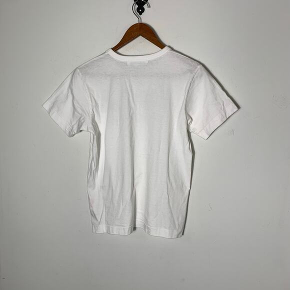 Mens Comme Des Garçons Play logo-print T-shirt white size M EUC! - Picture 3 of 3